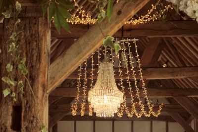 Chandelier with Fairy Light Canopy
