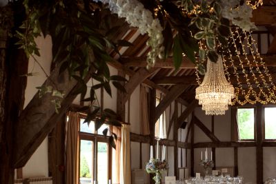 Crystal Tiered Chandelier for a Barn