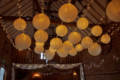 Fairy Lights with Paper Lanterns