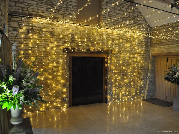 Fairy light backdrop