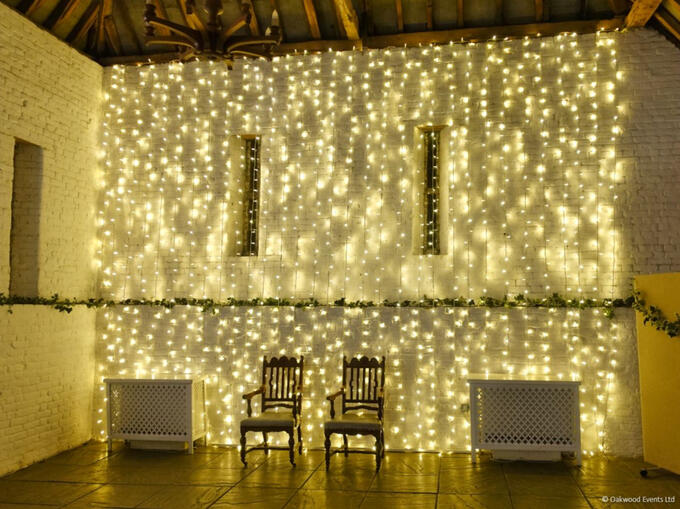 Fairy light backdrop