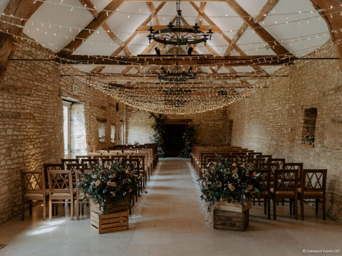 Caswell House widthways fairy light canopy