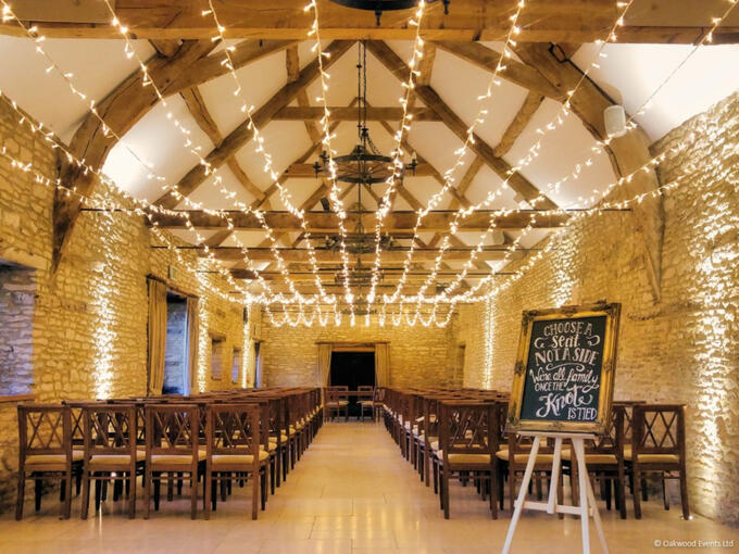 Caswell House fairy light canopy