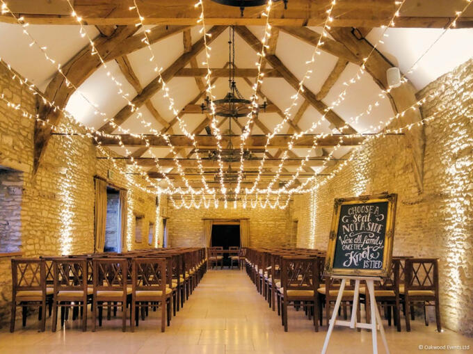 Caswell House fairy light canopy