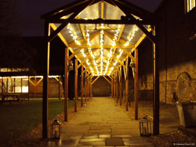 Outdoor fairy lights