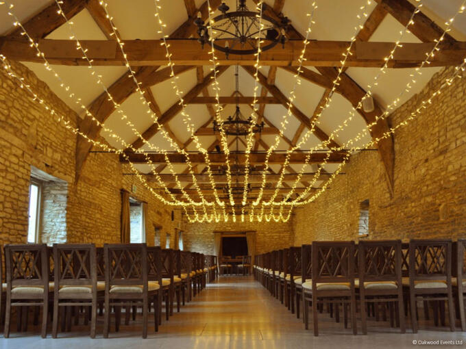 Multiswag fairy light canopy