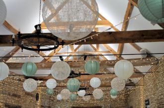 Fairy Lights and Paper Lanterns at Caswell House