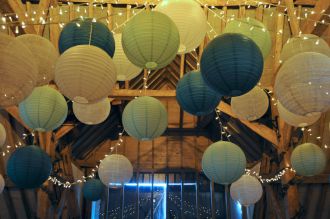 Ufton Court Fairy Light Canopy with Lanterns