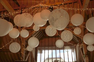 Paper Lanterns with Fairy Lights